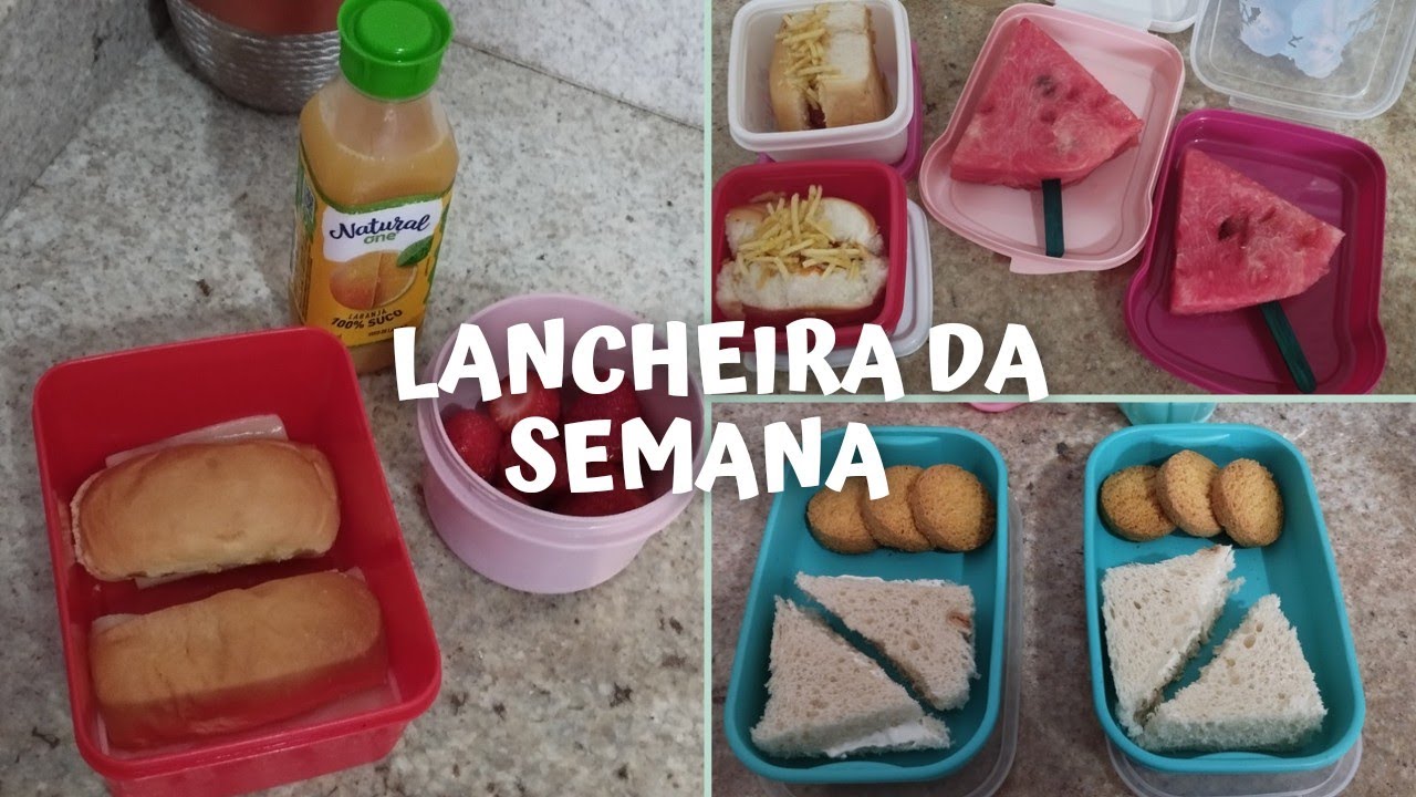 Lancheiras da semana | Idéias de lanches para escola