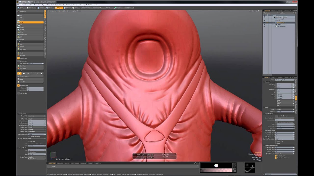 Model and sculpting done in MODO 801 from The Foundry - Modonaut 801