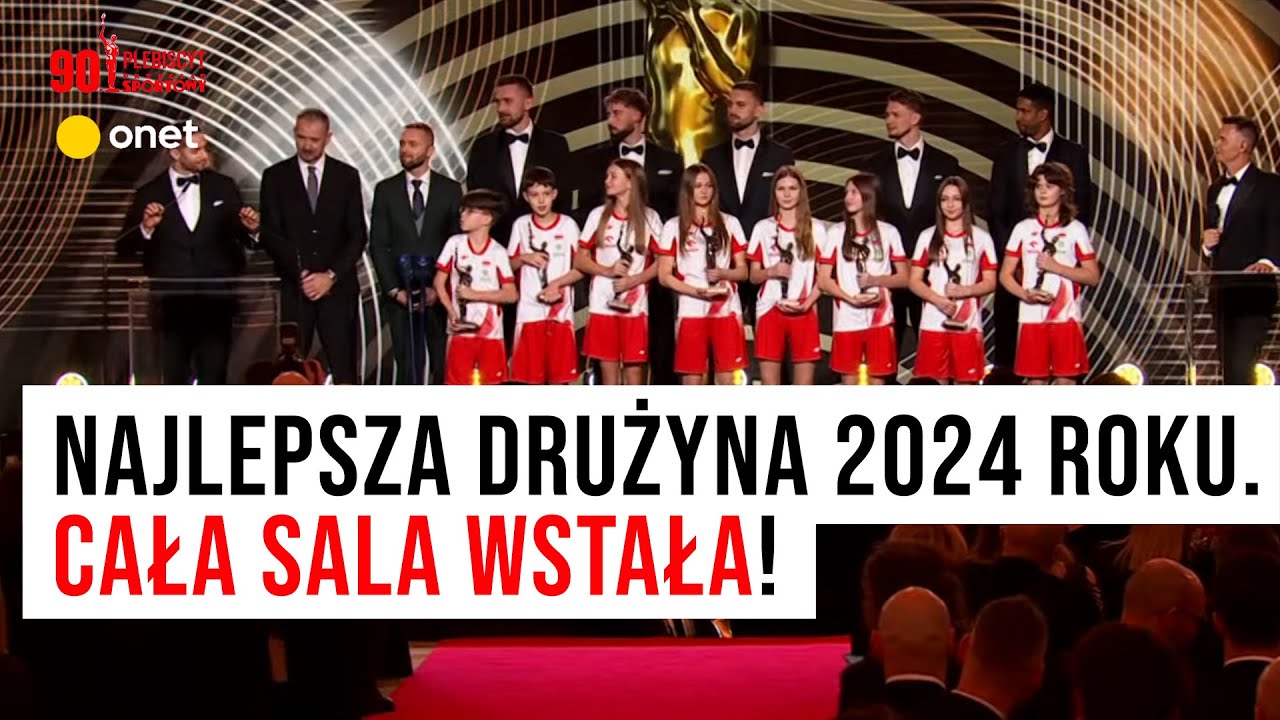 Najlepsza drużyna 2024 roku. Dostali owacje na stojąco! Wzruszające przem&oacute;wienie Grzegorza Łomacza