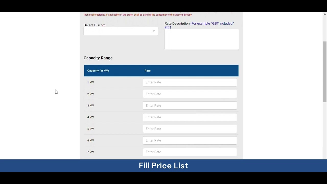 PM Surya Ghar Muft Bijli Yojana - Vendor Login