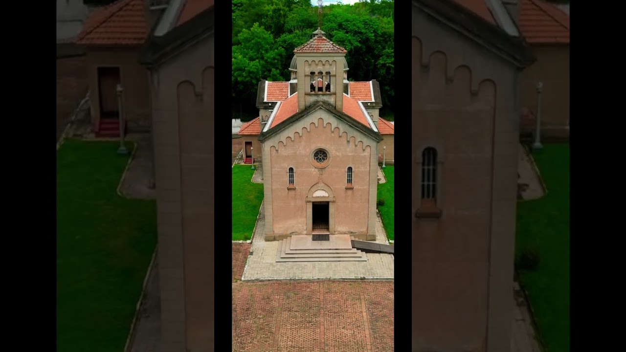 Capela Monte Alegre localizada no interior de S&atilde;o Paulo #bomdia #deus #quaresma #igreja #drone