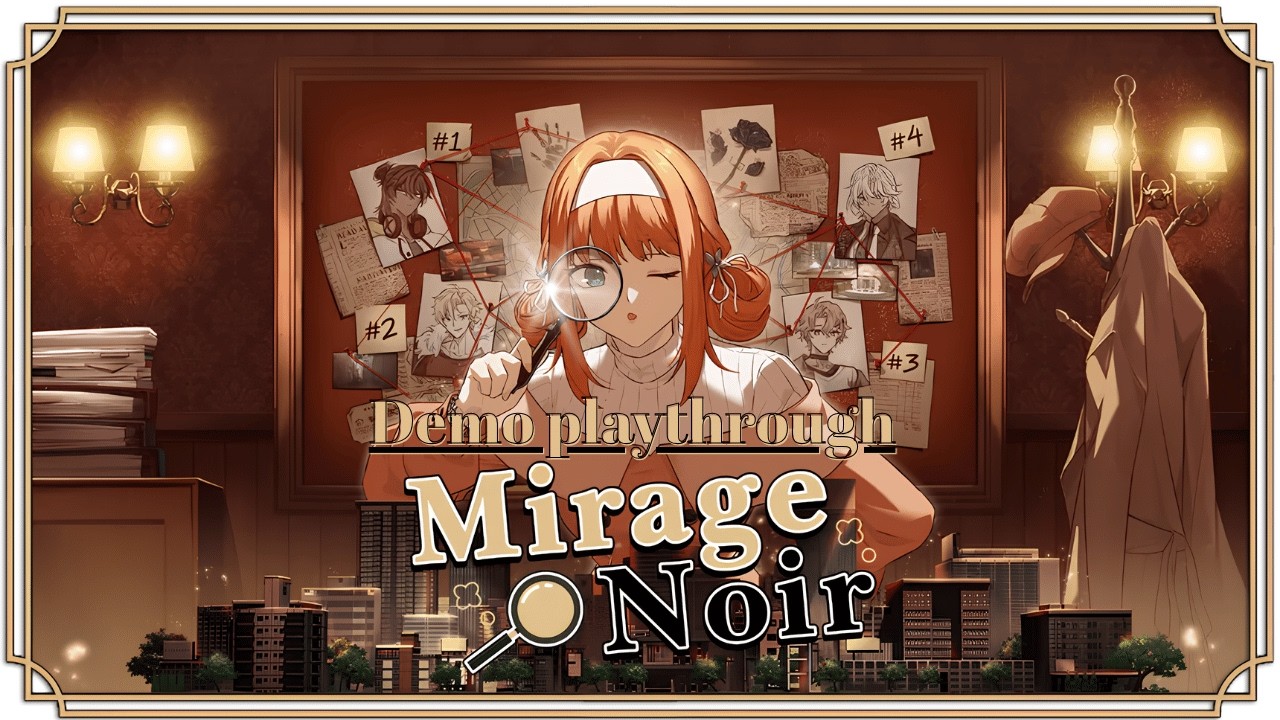 🕵️Ace Attorney Meets Otome | Mirage Noir VN Demo (No Commentary)🕵️