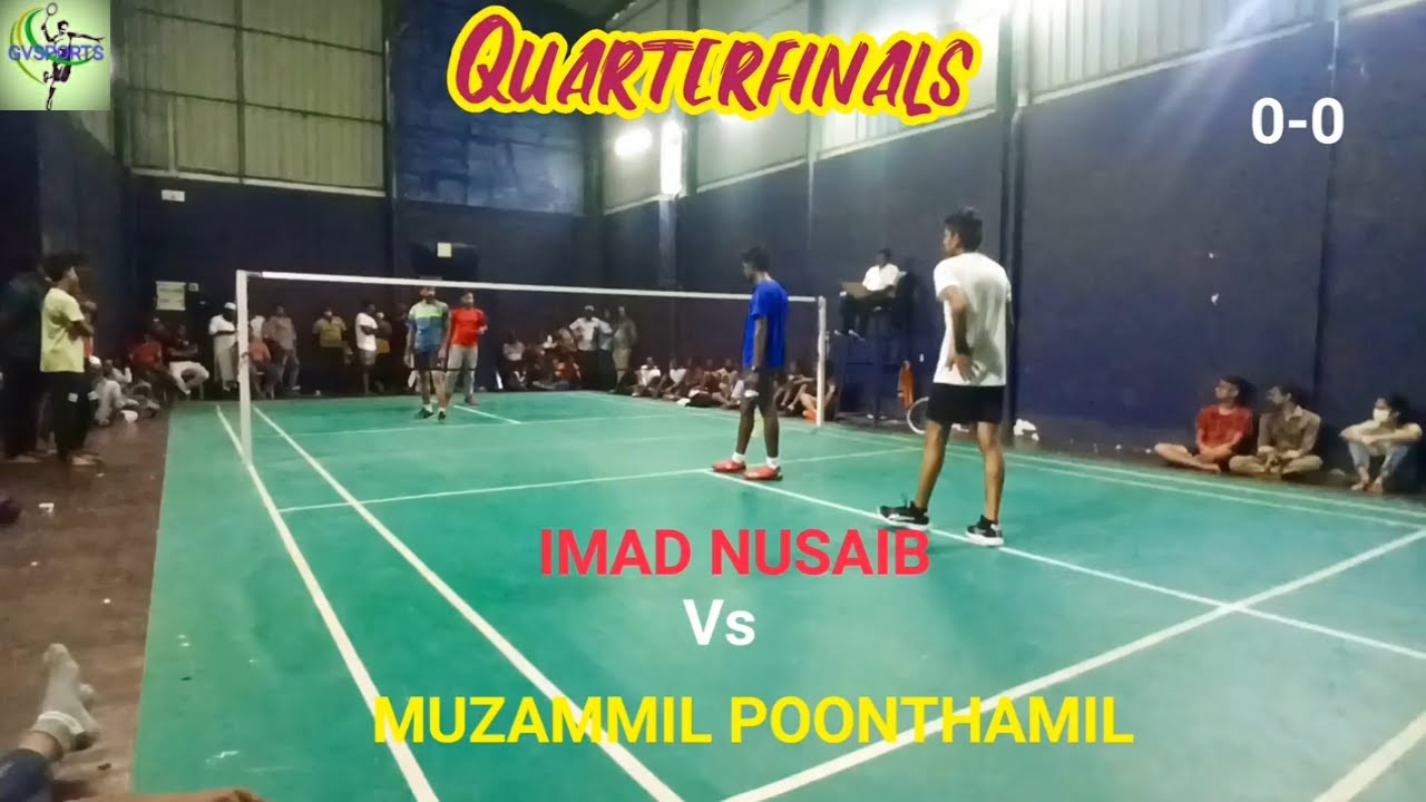MD-QF Match || Imad Nusaib vs Poonthamil Muzammil || SRC Badminton Tournament