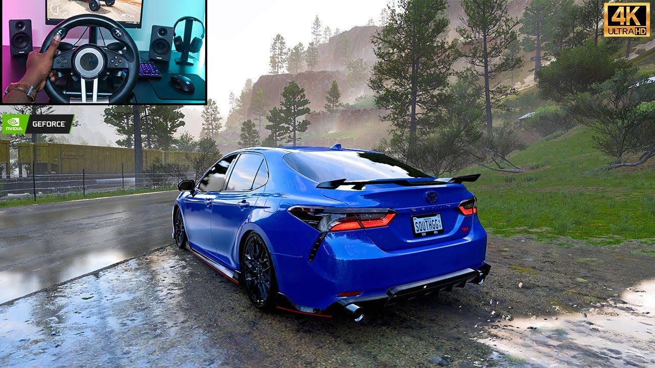600HP Toyota Camry TRD 2020 Blue Epic  FWD - Forza Horizon  5 | Steering Wheel Gameplay | 4K60FPS