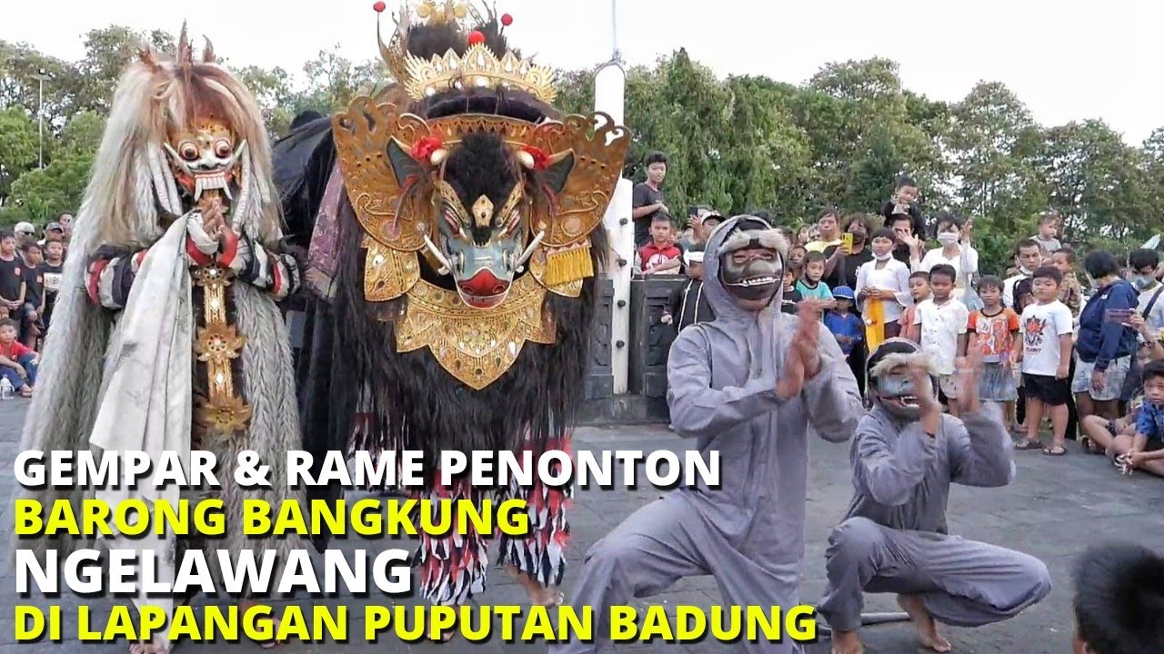 RAME ‼️NGELAWANG BARONG BANGKUNG DI LAPANGAN PUPUTAN BADUNG