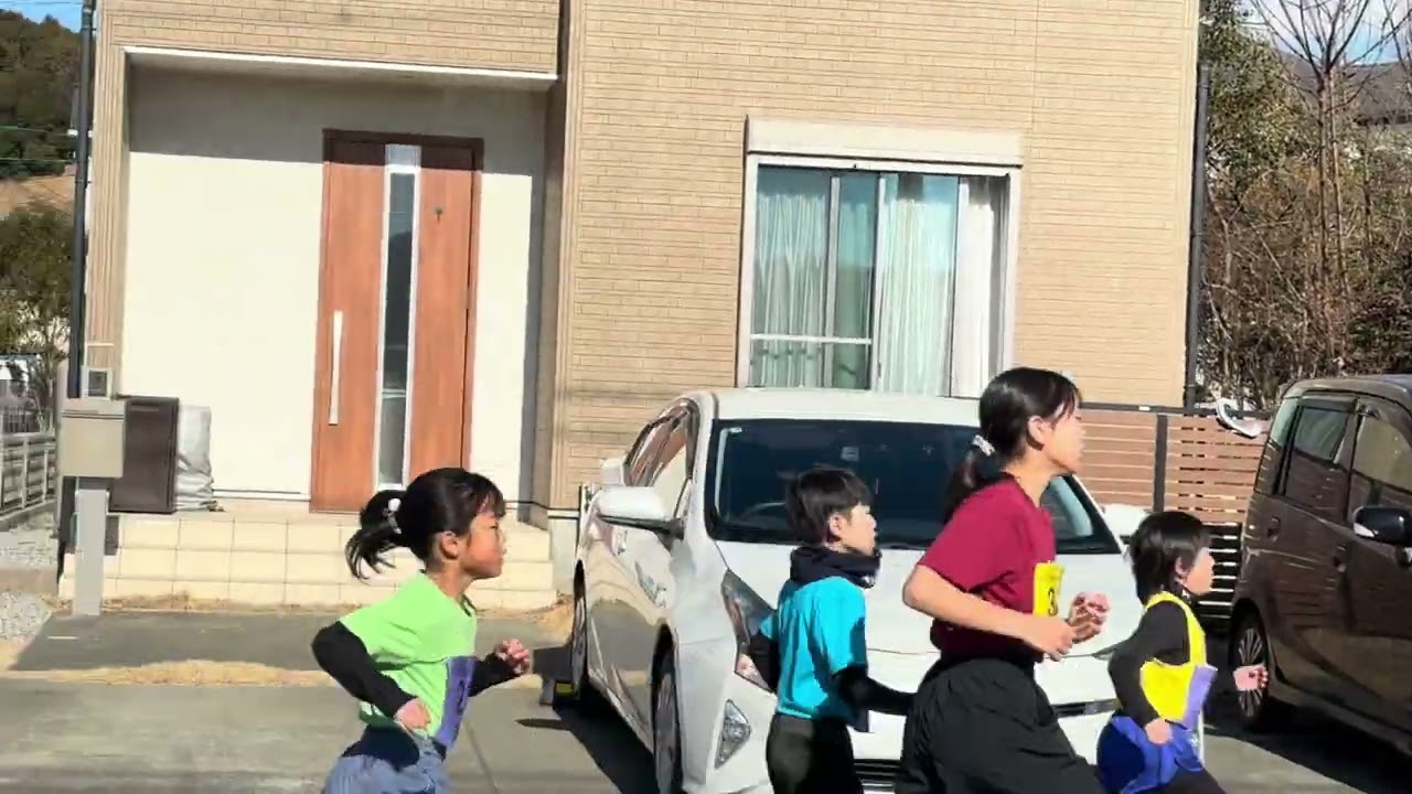 2026/2/1 森町ロードレース大会小学生の部600m付近