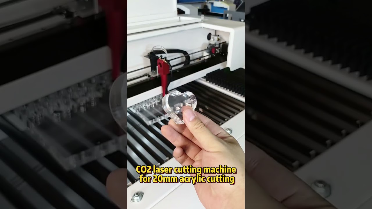 CO2 laser cutting machine for 20mm acrylic cutting #co2laser #lasercuttingmachine #acrylic