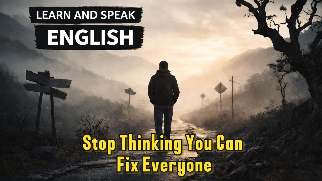 Don’t Try to Fix Everything – A Powerful Life Lesson | Learn English Through Story