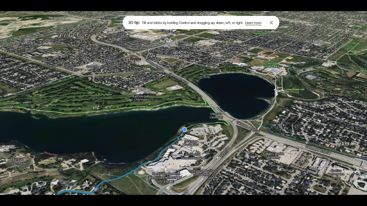 Glenmore Reservoir Loop水庫環形城市步道，卡加利人家門口15公里的步道，帶你走一圈吧。Heritage Park,Rockyview General Hospital.