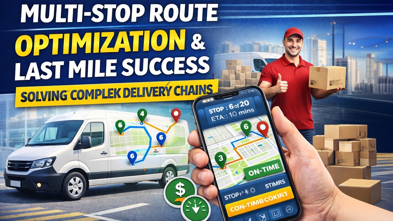 Multi-Stop Route Optimization for Last-Mile Delivery (More Stops, Less KM)