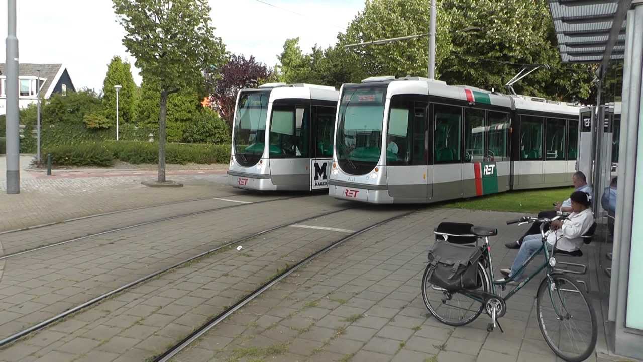 2121  Alstom Citadis RET tram lijn 23, vertrekt van beginpunt Beverwaard, Rotterdam, 3 SEPT 2013