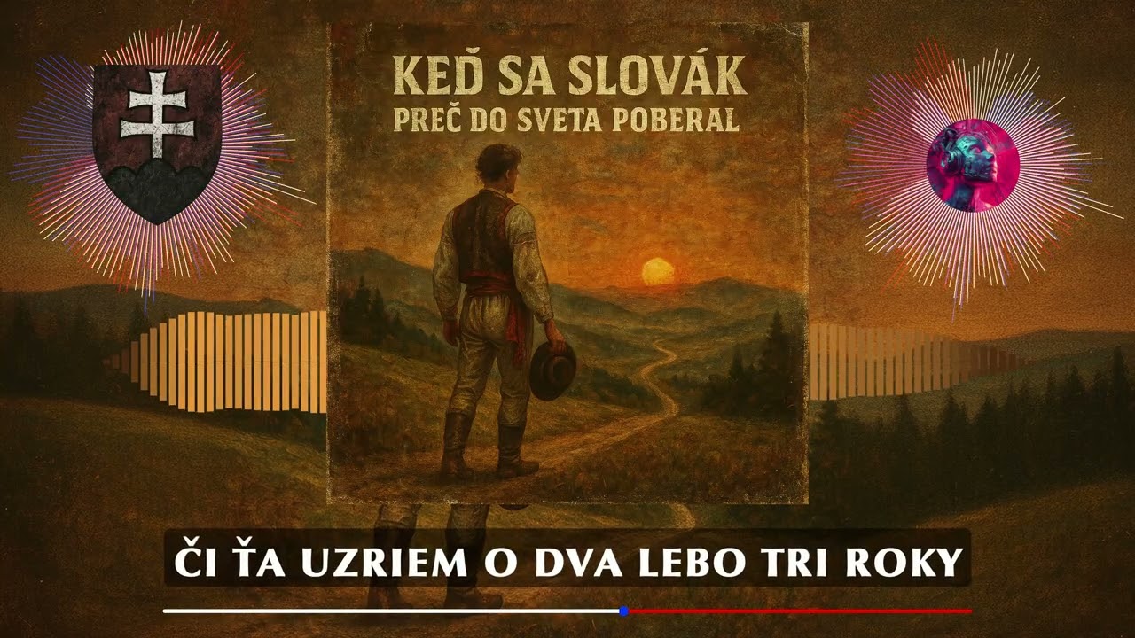 Keď sa Slovák preč do sveta poberal (LYRICS) | Slovak Folk / World | NoCopyright Music | AI NCM Zone