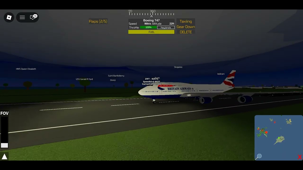 Buttering the B747 in PTFS