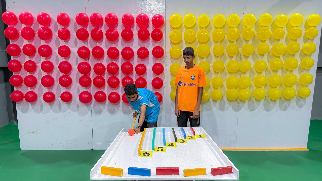 Who will be the first to reach 60 points in this fun pool game? Exciting new test of skill ! part2