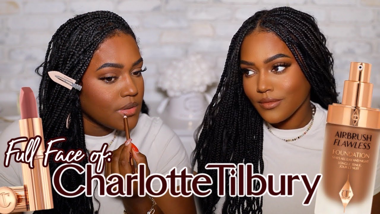 FULL FACE OF CHARLOTTE TILBURY MAKEUP on DARK SKIN! | vlogmas day 16