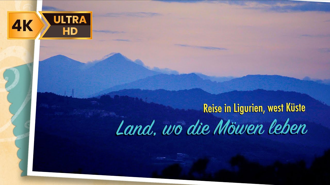 Land, wo die Möwen leben. Reise in Ligurien in 4K Video