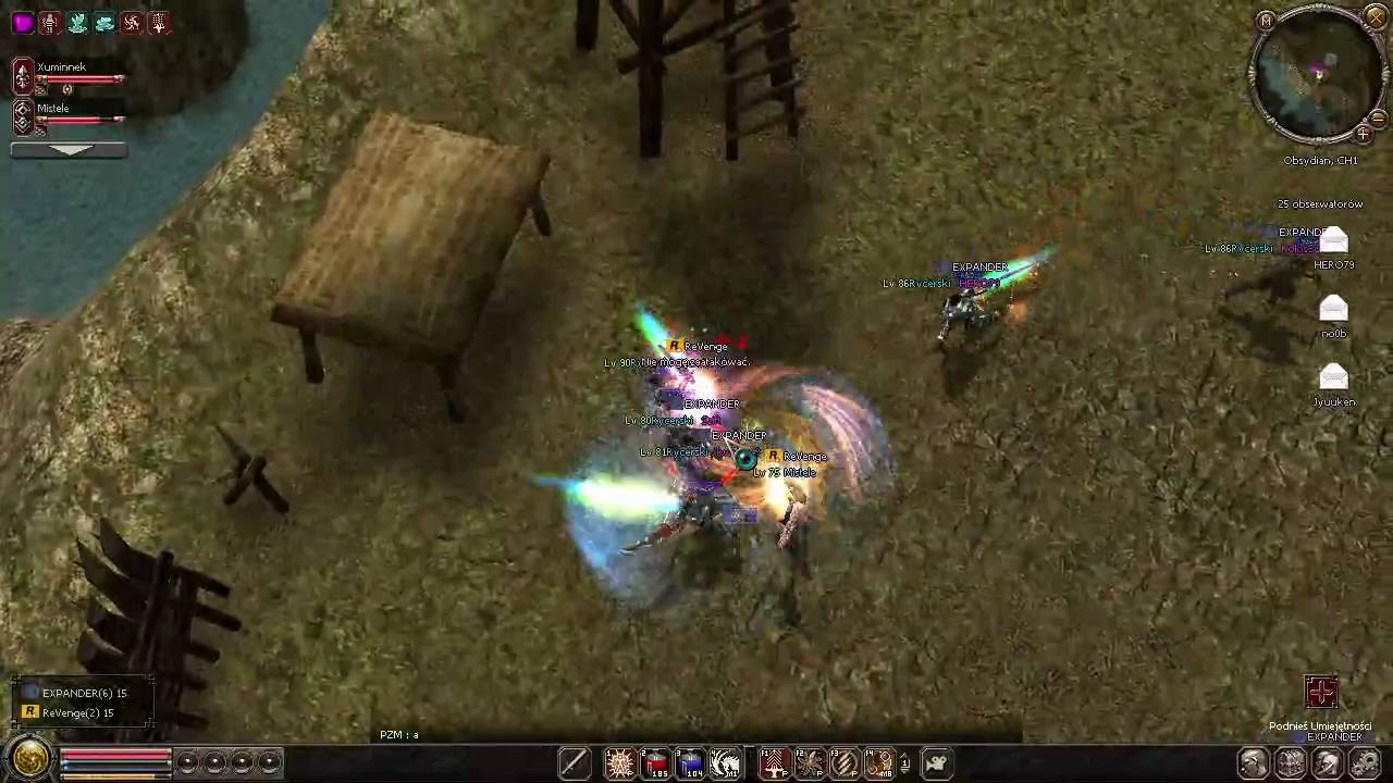 Metin2 PL Xuminnek & Mistele vs. gildia EXPANDER (Guild War) 01.03.2010