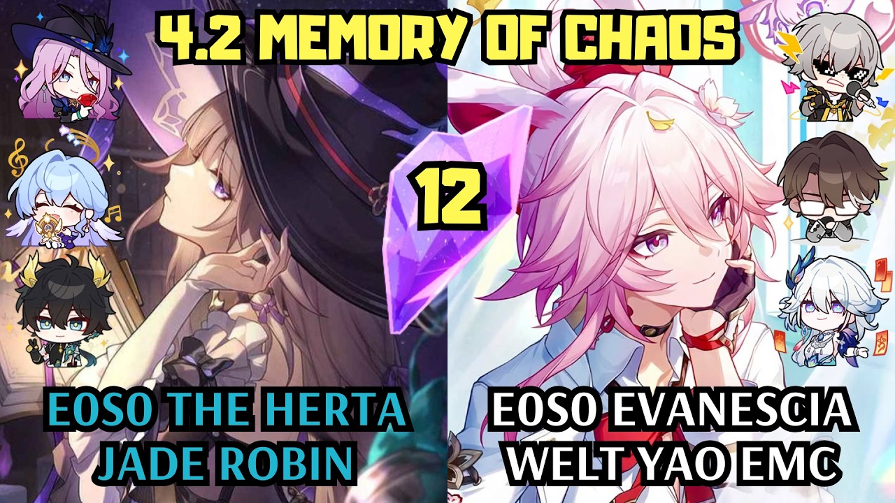 E0 The Herta Jade Robin & E0 Evanescia Welt Sustainless | 4.1 Memory of Chaos 12 | Honkai Star Rail