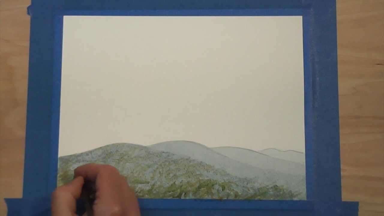 Painting Distance with Transparent Watercolors