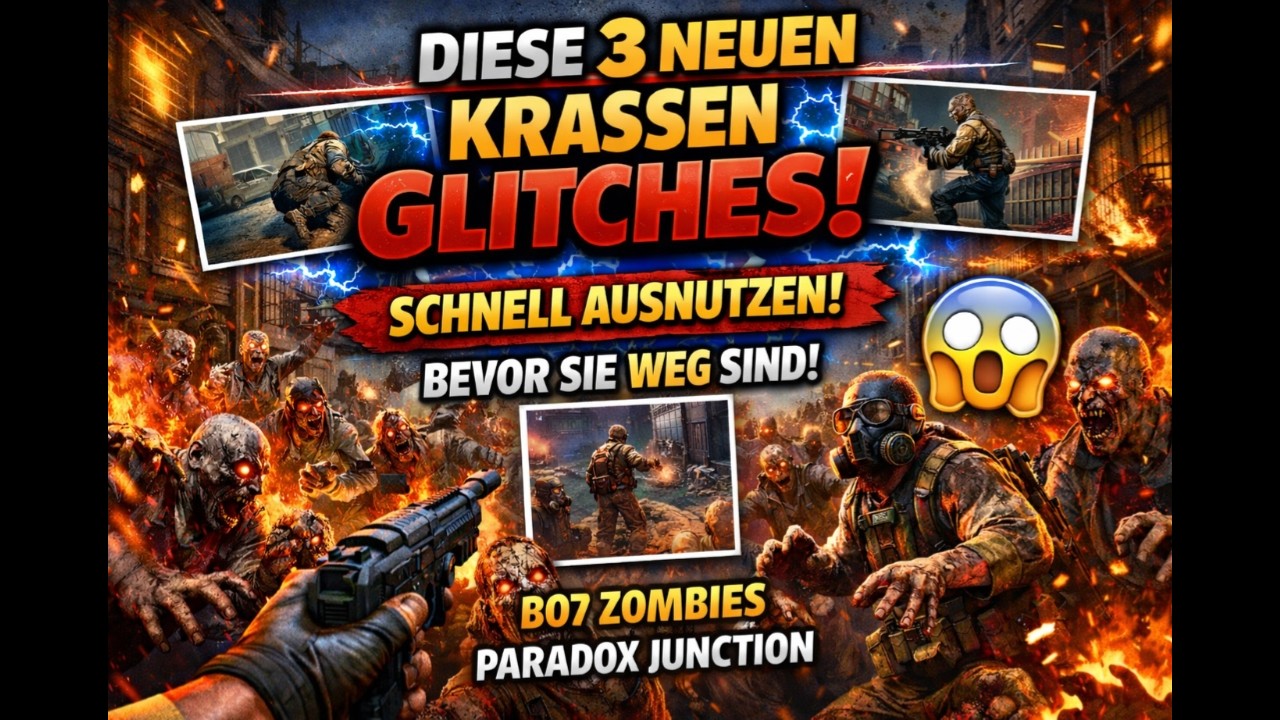 3 NEUE KRASSE Glitches auf Paradox Junction! (solo bo7 zombies)😱