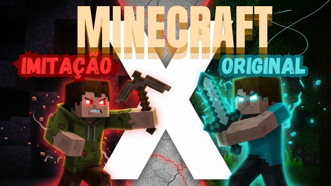CÓPIA VS ORIGINAL: VERSÃO MINECRAFT!!!