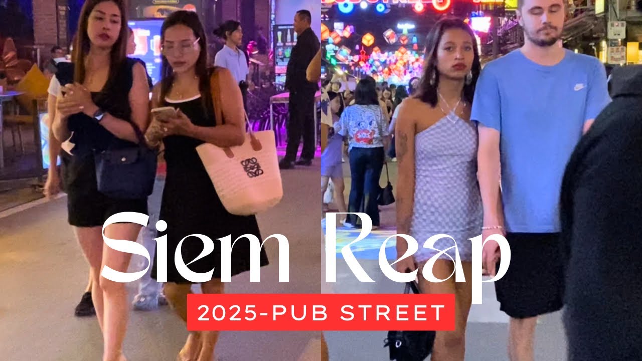 Siem Reap Nightlife On Weekend At Pub Street 2025| 🇰🇭 Cambodia 