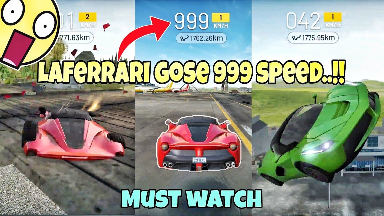 Laferrari gose 999 speed🤯..!! Funny moments part 2😂|| Extreme car driving simulator||