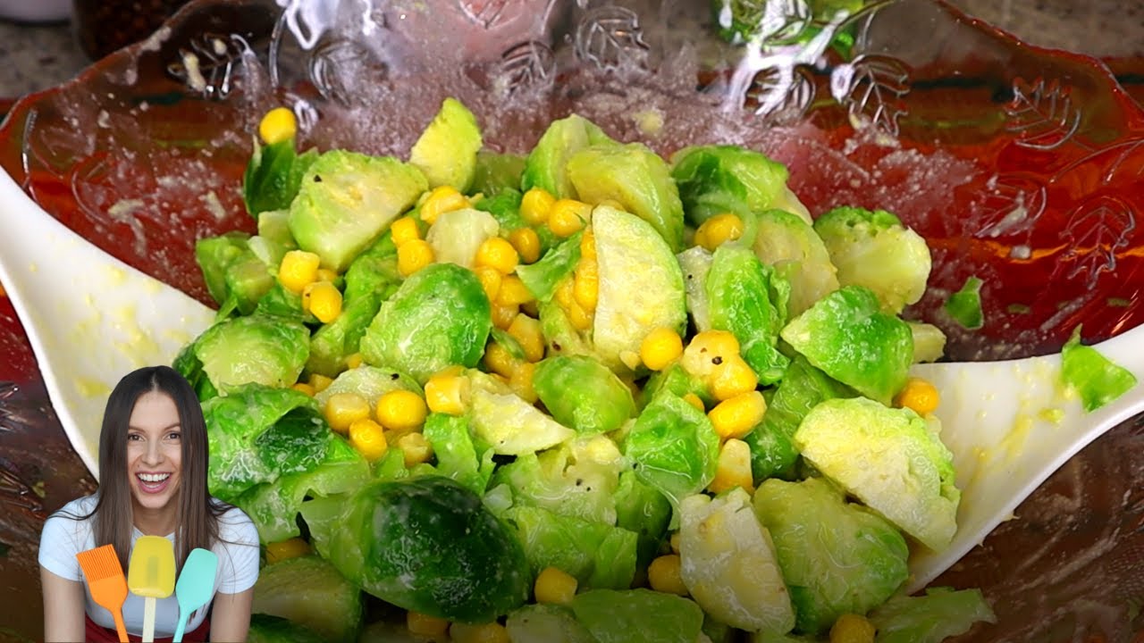 ENSALADA DE COLES DE BRUSELAS CON MAICITOS - Saludable y Deliciosa
