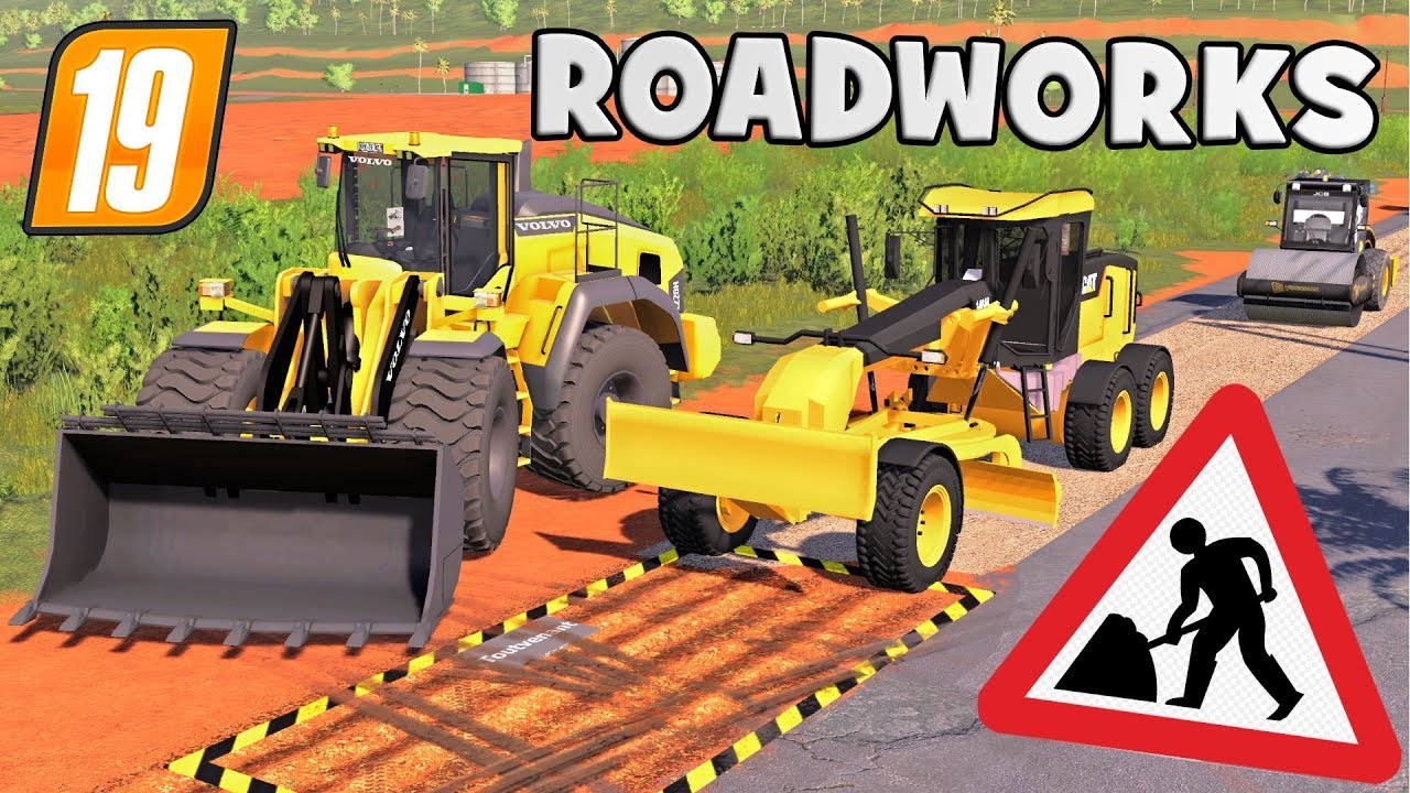 ДОРОЖНЫЕ РАБОТЫ В FARMING SIMULATOR 19 | ПЕСОК И ГРАВИЙ
