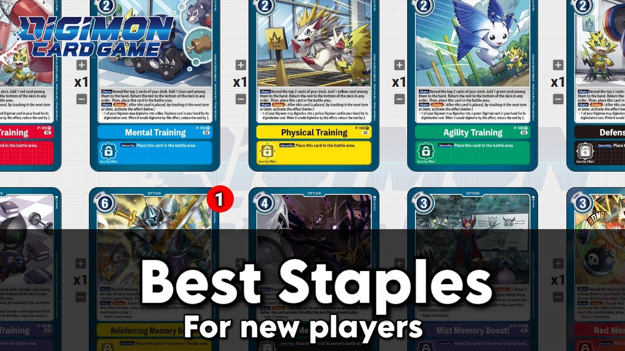 Best Staples for New Players // Digimon TCG