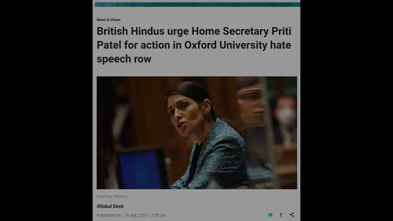Hinduphobia at Oxford University