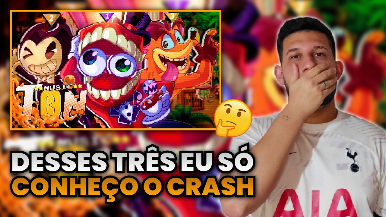REACT: Lunáticos 4 | Bendy, Caine e Crash | Papyrus Da Batata