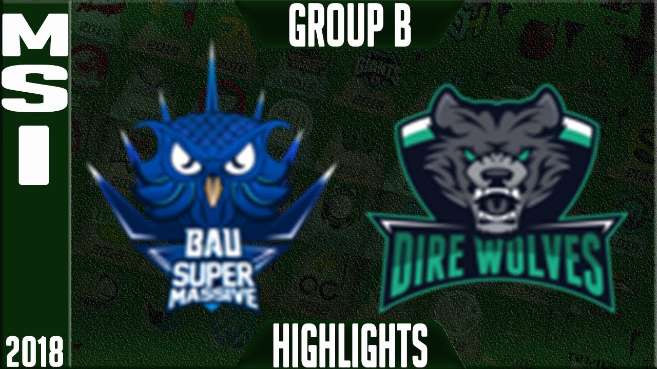 SUP vs DW Highlights | MSI 2018 Play in Day 2, Mid Season Invitational BAUSuperMassive v Dire Wolves