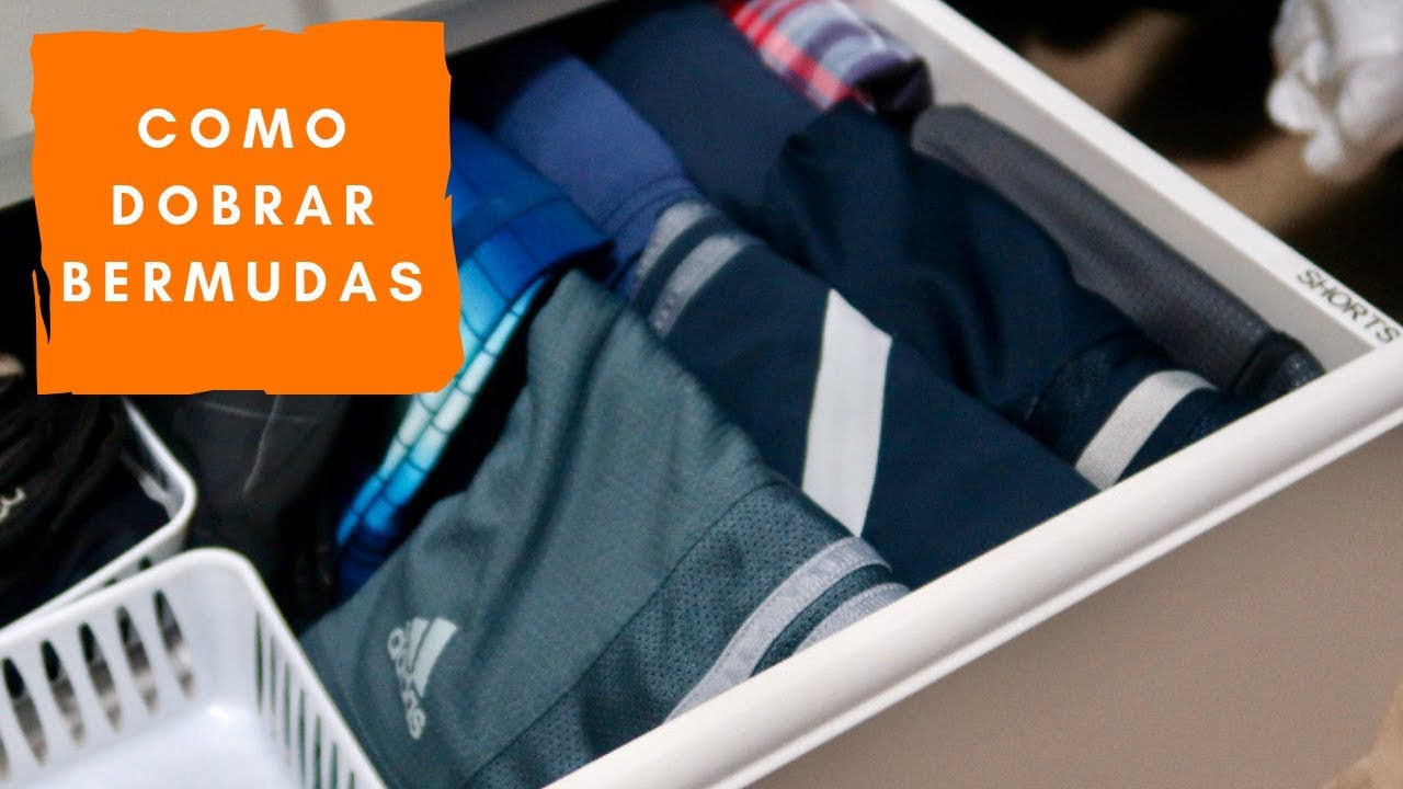 Como dobrar bermuda de tecido mole | Dobras | Valéria Angelotti