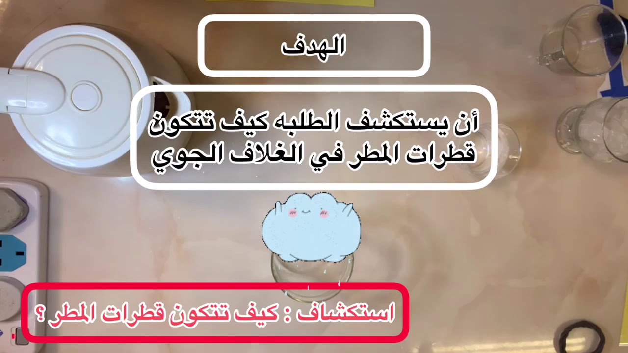 إستكشا ف كيف تتكون قطرات المطر في الغلاف الجوي ؟