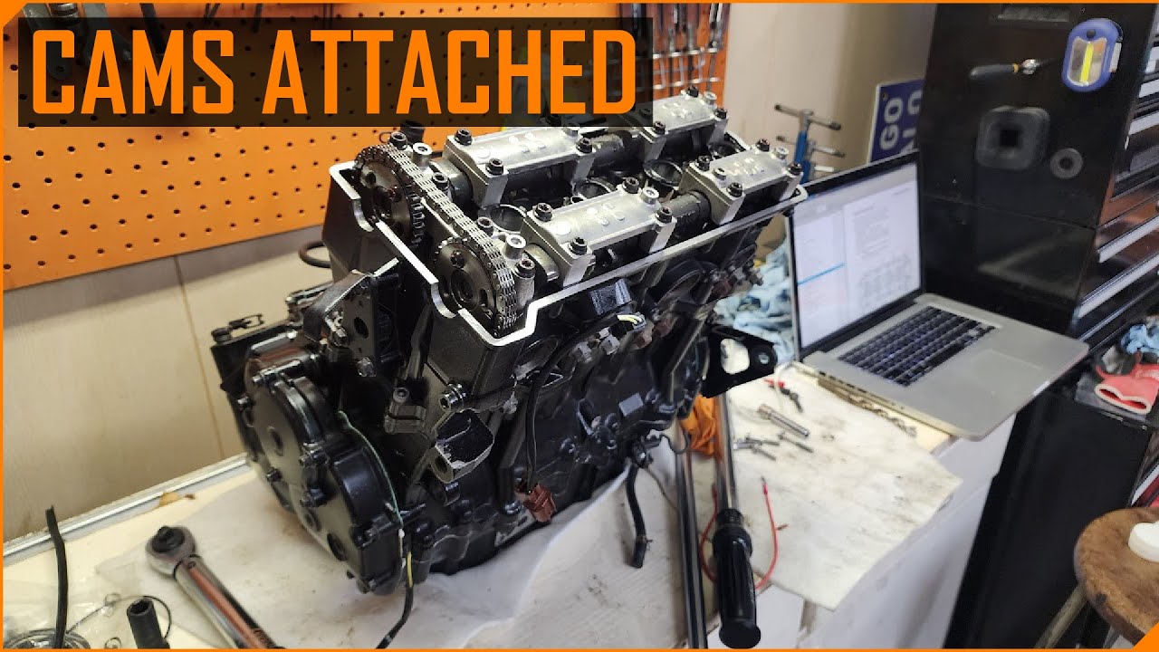 2009 ZX-10R Blow Engine Ep. 11 |  Timing set and Cam Shafts installed