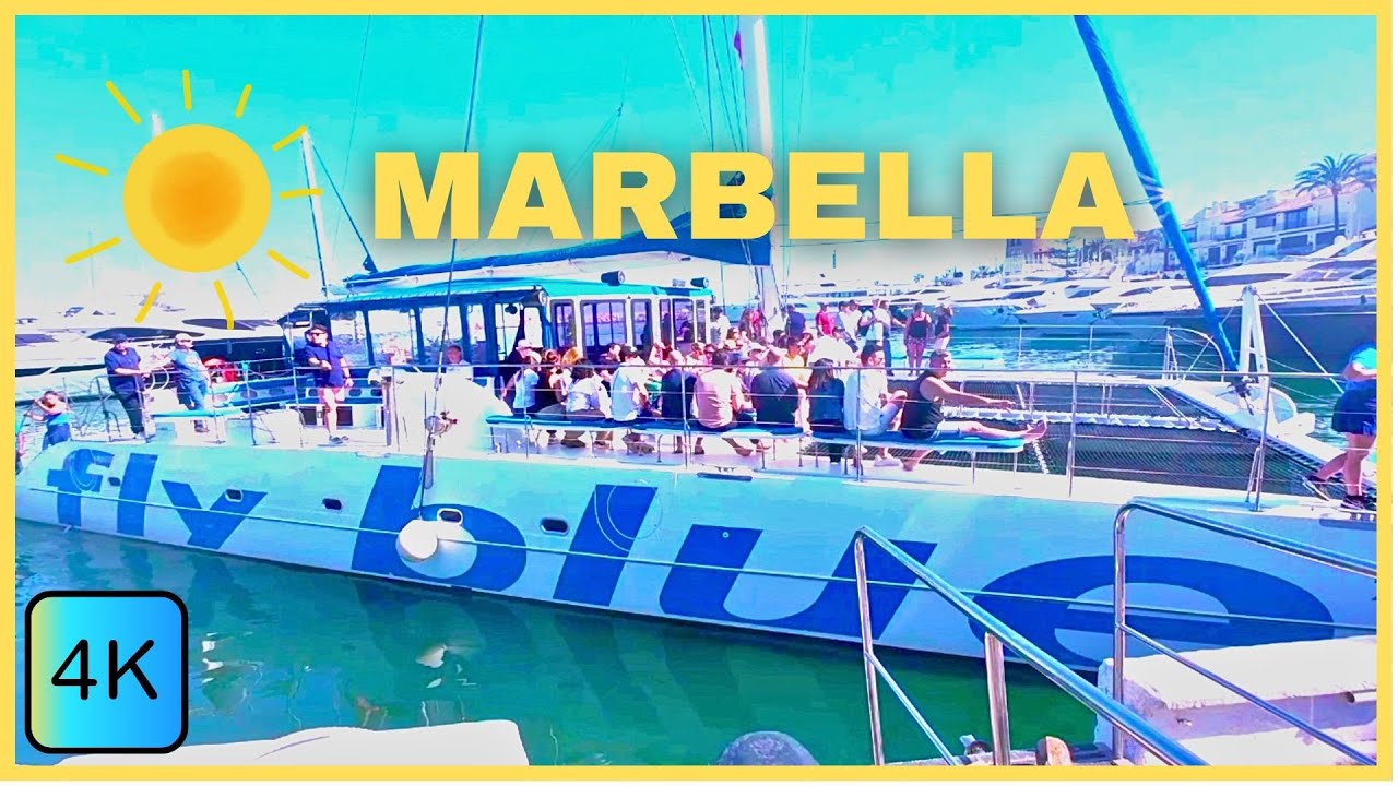 Puerto Banùs to Marbella Fly Blue Catamaran Boat Trip for only €10/single trip  April 2024