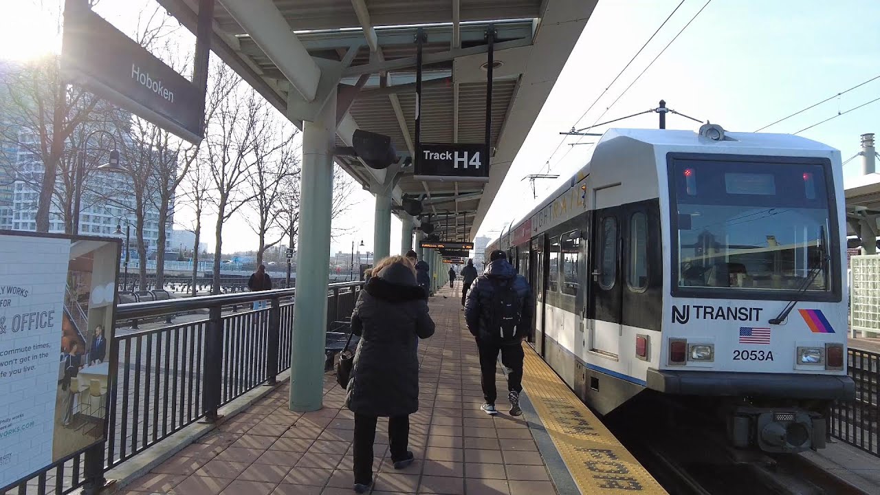 New Jersey Hudson-Bergen Light Rail Ride from Hoboken to Bergenline Avenue (January 14, 2022)
