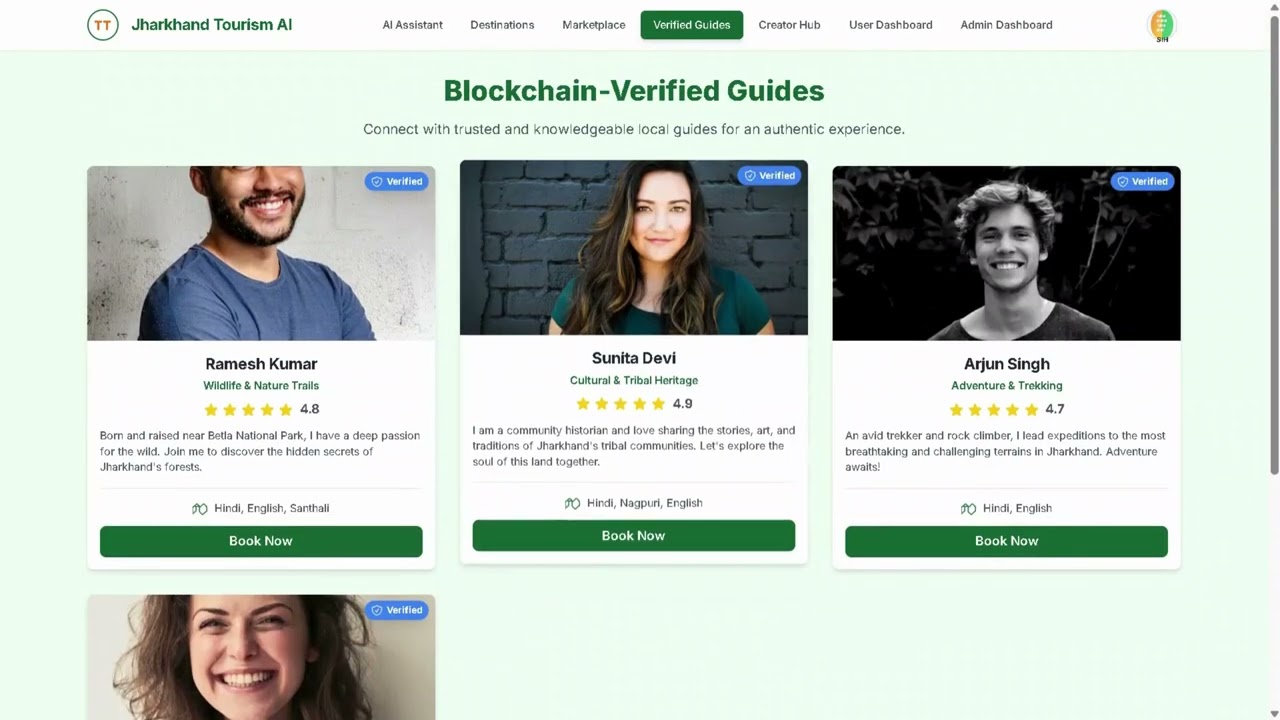 AI & Blockchain Tourism Platform &ndash; Empowering Jharkhand Tourism