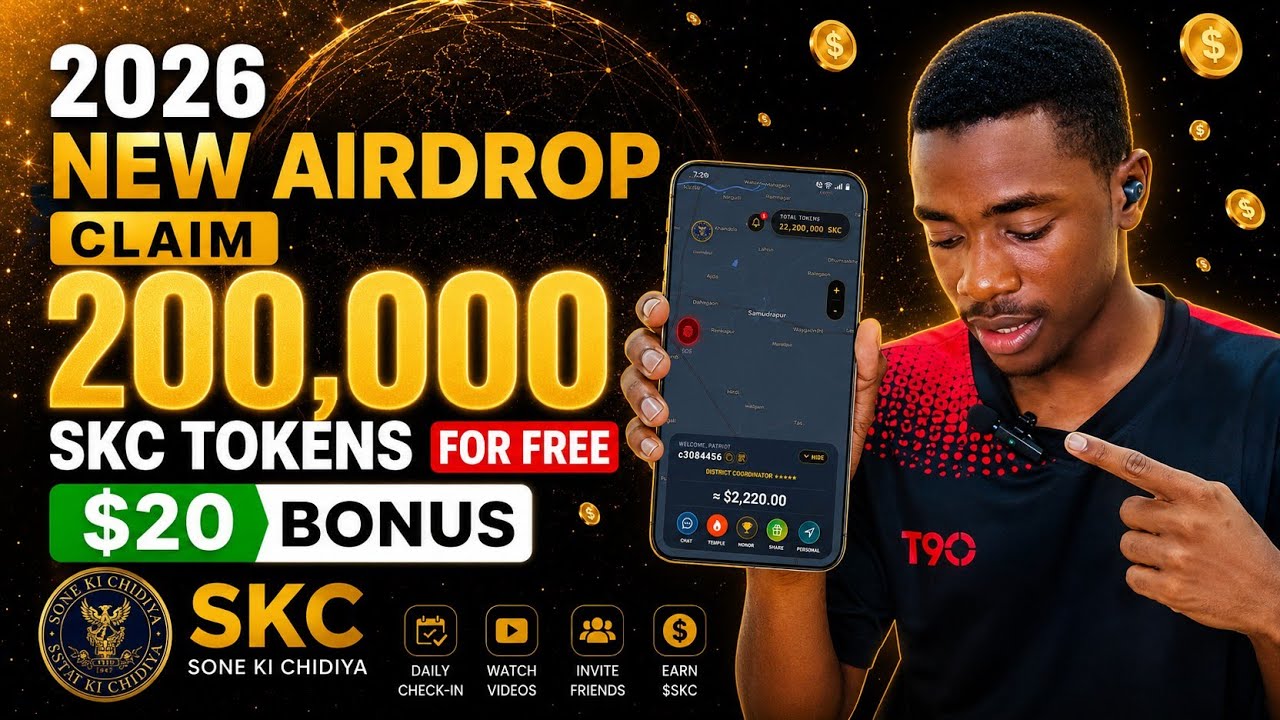 2026 New Airdrop | Claim 200,000 SKC Tokens for Free | $20