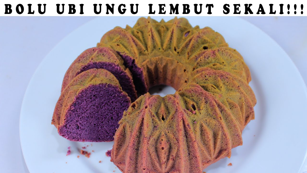 BOLU UBI UNGU LEMBUT SEKALI HANYA DENGAN 4 TELUR SAJA!!!