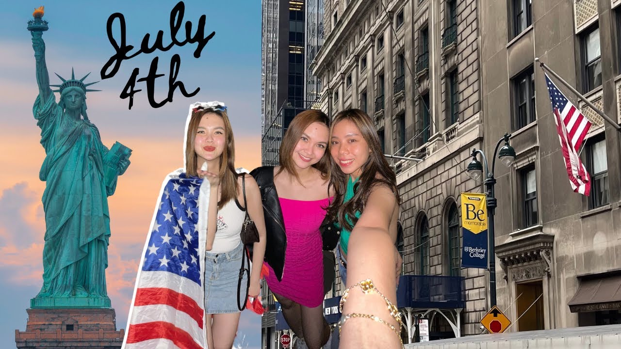 Ara in USA 🇺🇸 went to see LADY LIBERTY!! Celebrating 4th of July with my Filipino Friends in NYC!