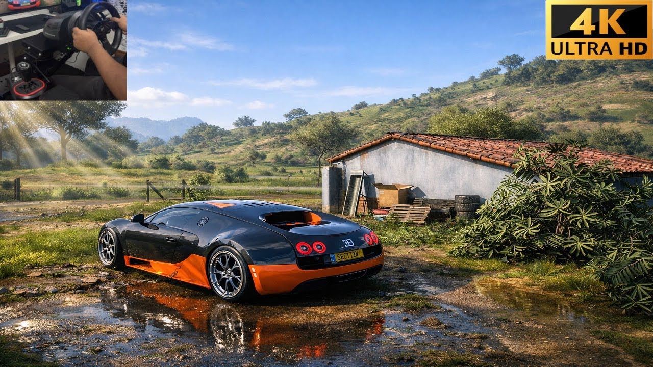 Bugatti Veyron Super Sport | Forza Horizon 5 | Thrustmaster T300RS gameplay