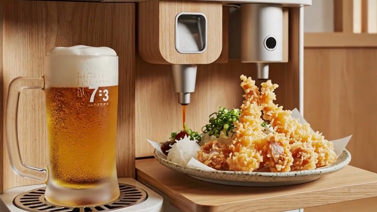 ASMR｜未来の居酒屋はこれ!? 中華、ビール、焼きそば、揚げ物... 全7種を一気に注文して食べてみた