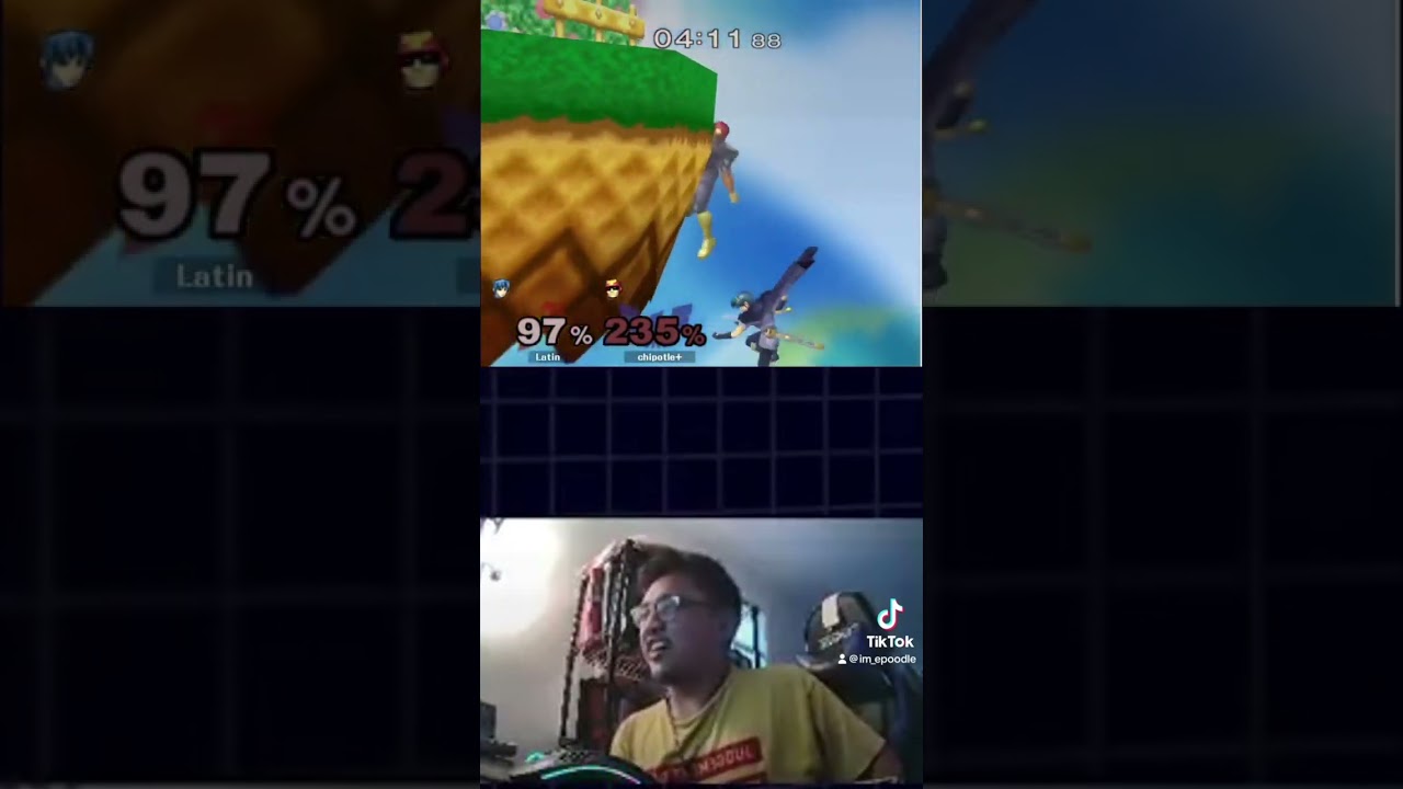 Tight match 😱 #gaming #ssbm #esports #melee #epoodle
