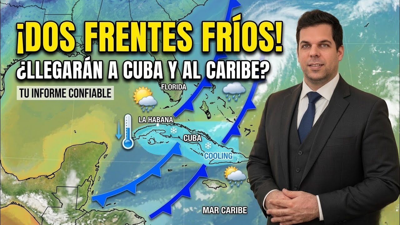 Dos Frente fríos en el golfo, llegarán al Caribe y Centroamérica?