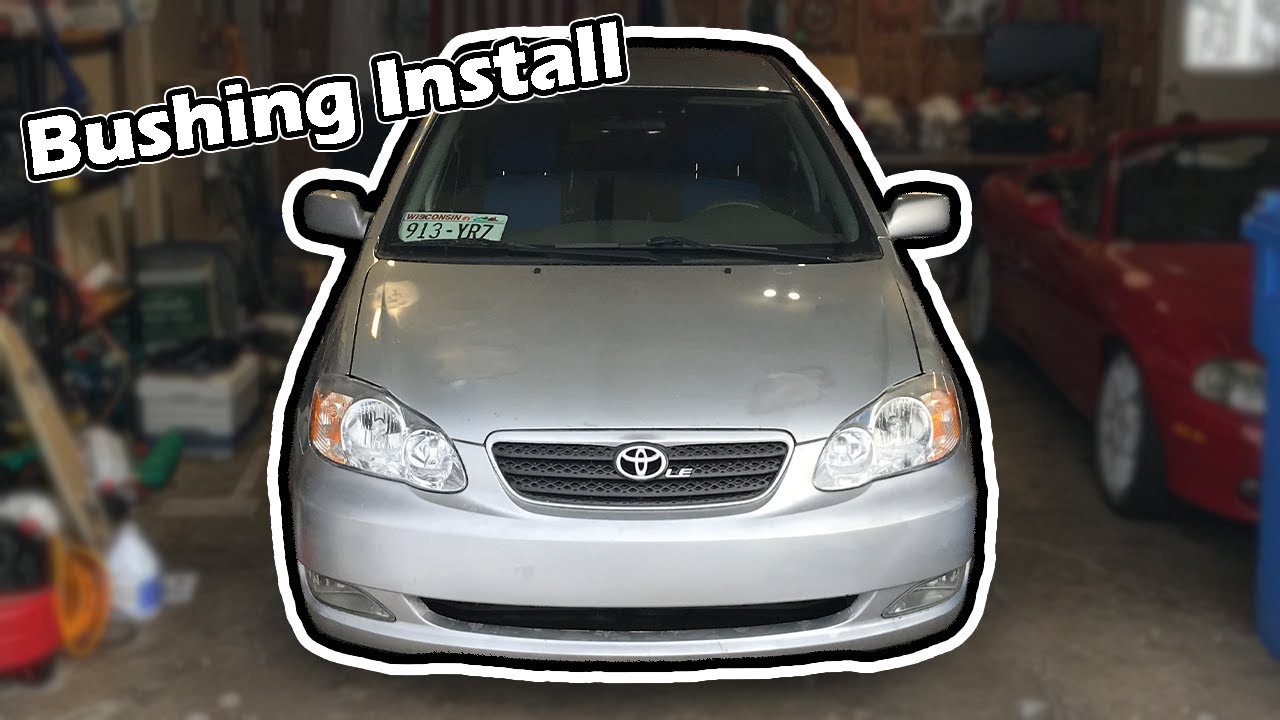 Corolla Polyurethane Rear Axle Beam Bushing Install