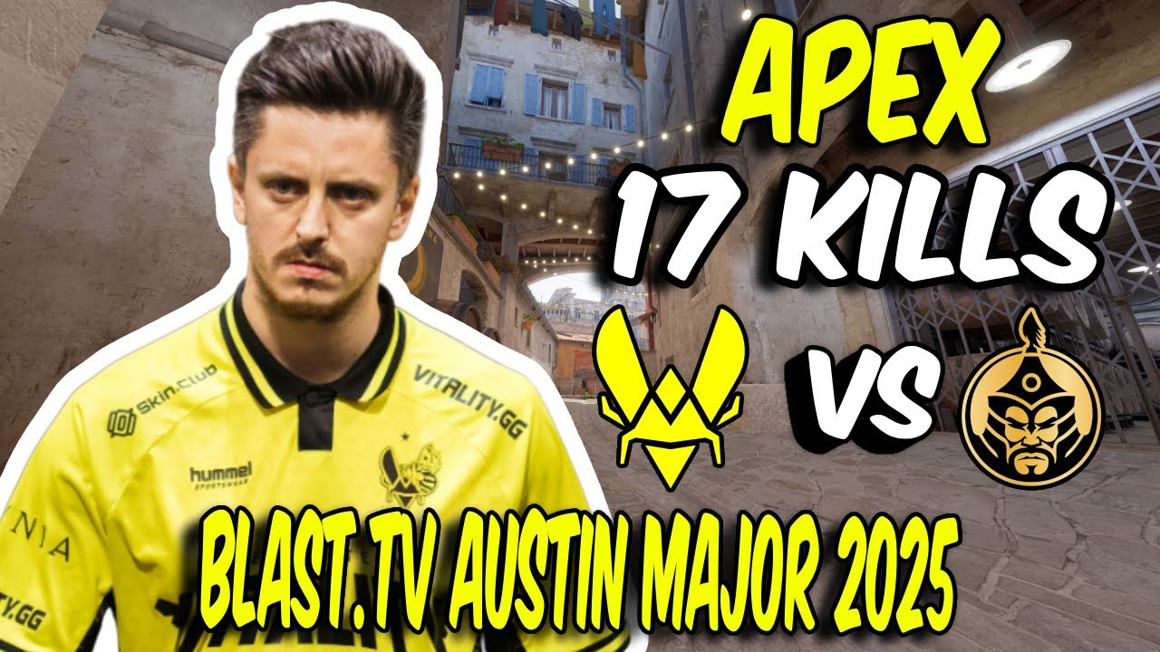 Vitality apEX (17/11) vs The MongolZ (Inferno) BLAST.tv Austin Major 2025 Grand final | CS2 POV