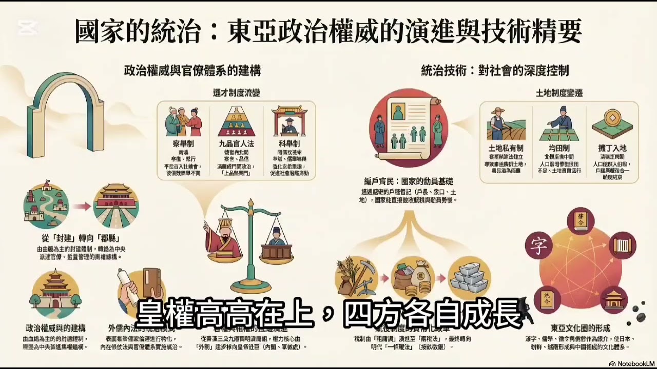 【高一歷史】3分鐘唱完「東亞史」！從秦漢皇權、科舉到歷代賦稅，聽完段考穩了！🎶