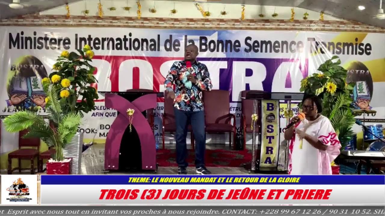 THEME: LE NOUVEAU MANDAT ET LE RETOUR DE LA GLOIRE